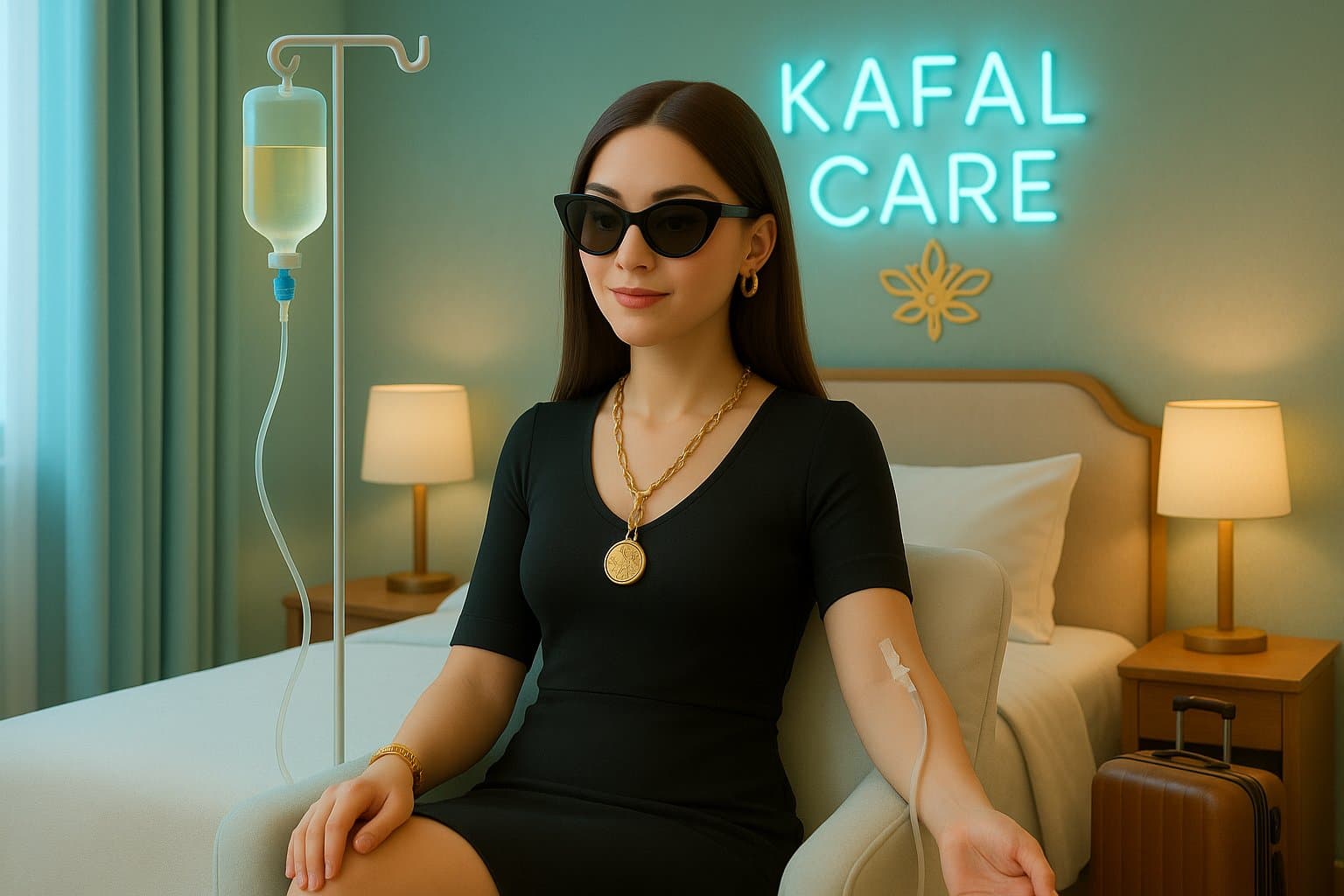 Jet Lag IV Therapy Nepal illustration